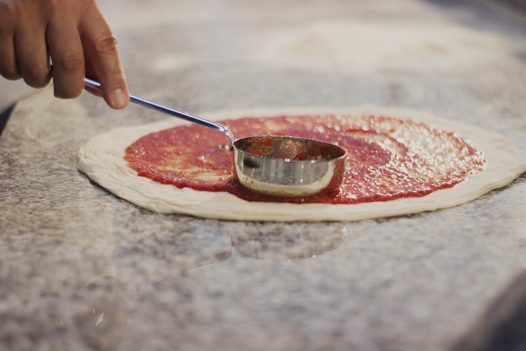 GI.Metal - Pince en acier inox réglable pour plaque pizza